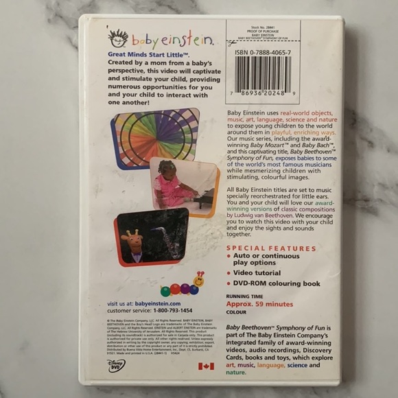 Disney's Baby Einstein Baby Beethoven DVD - Picture 3 of 3